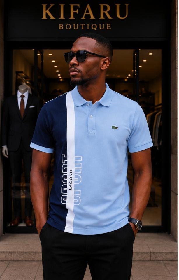 Men 3 Color  Collar T-Shirt
